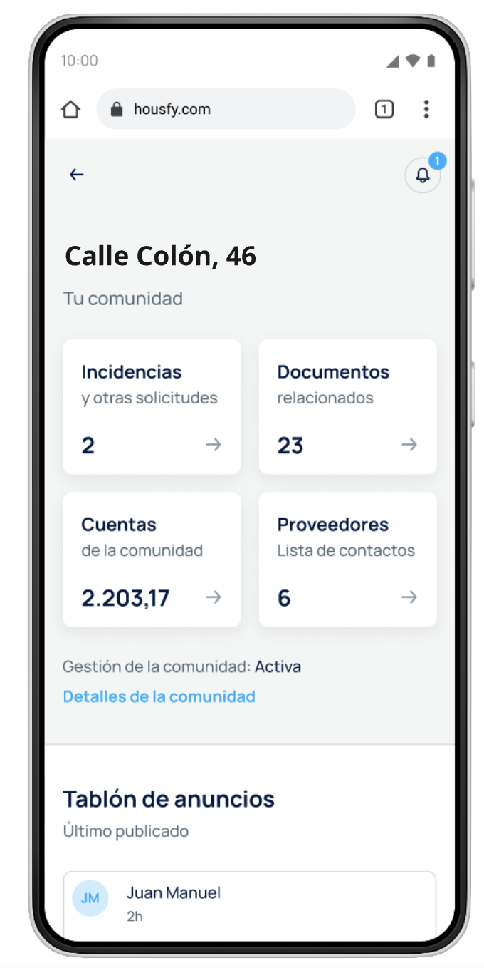 Innovación tecnológica y datos — MyHousfy